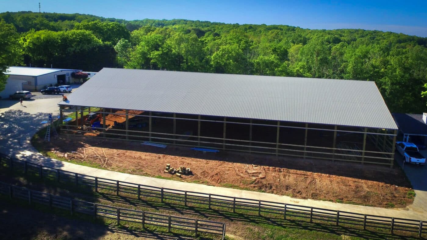 cost of tennessee riding arena pole barn