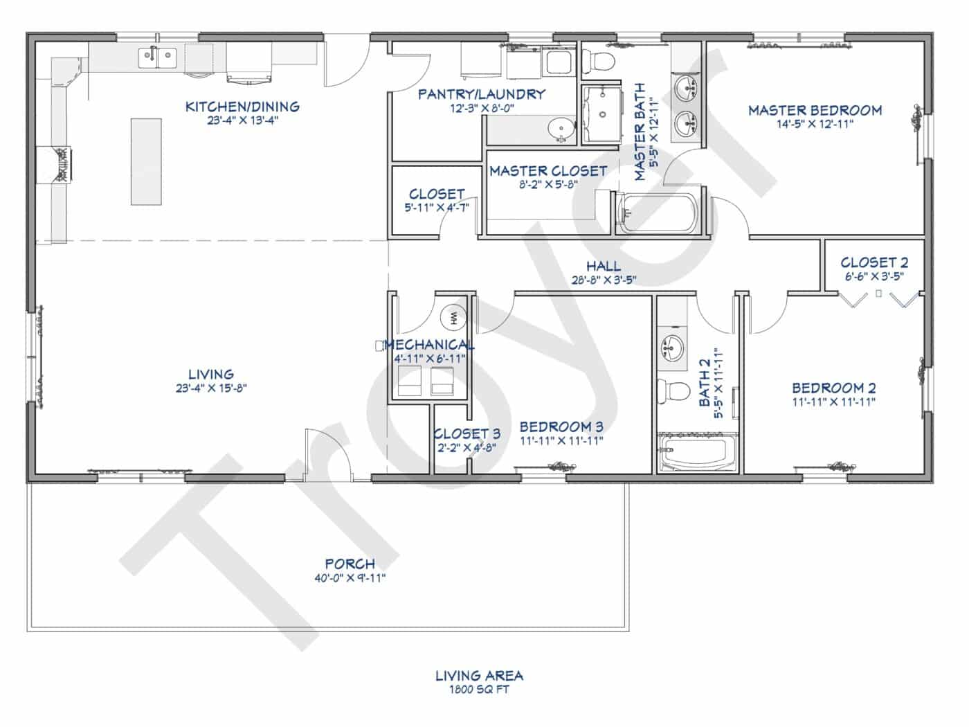 floor plan of Breckenridge building