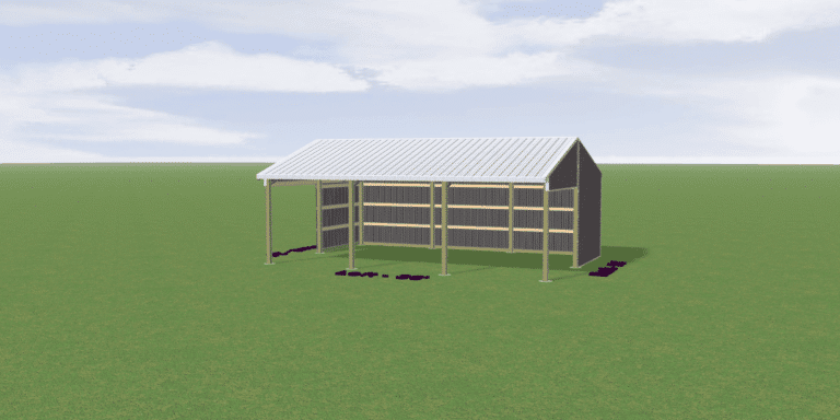 24 x 36 x 10 Run in Shed