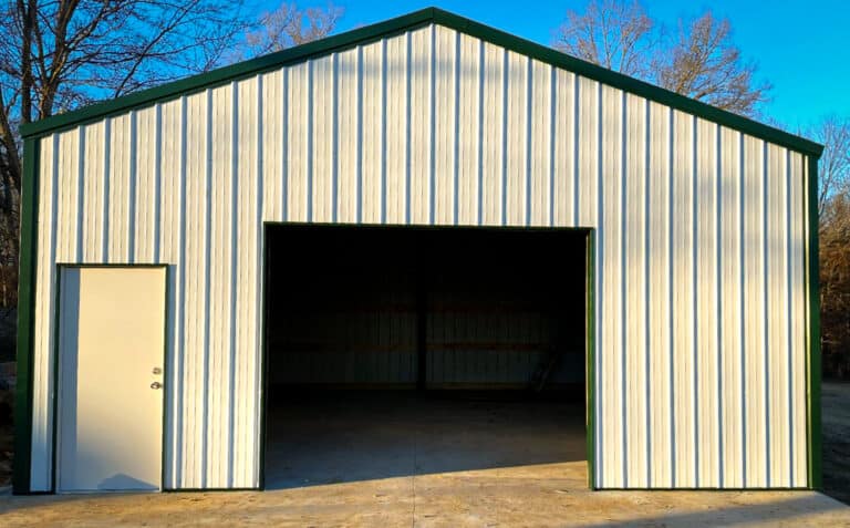 30x40x10 Fully Enclosed Pole Building