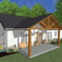 the front view of a Baton Rouge Barndominium