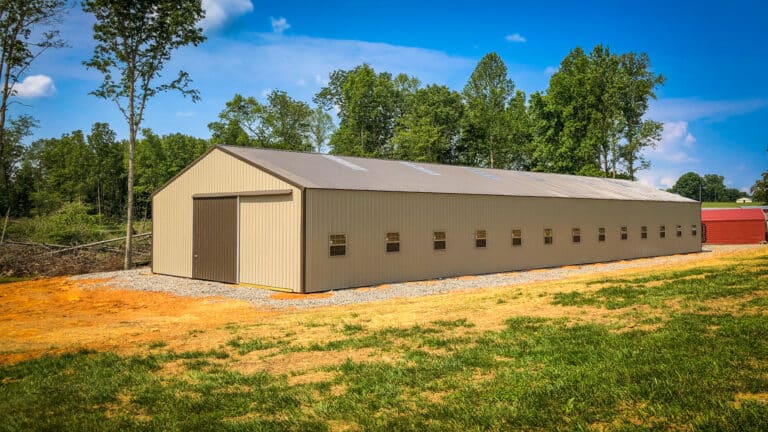 tennessee pole barn warehouse tan featured
